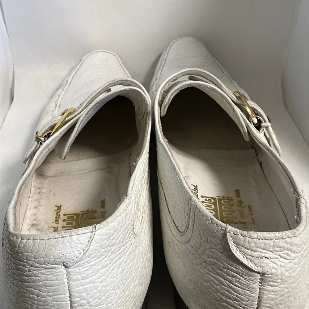 Weyenberg Massagic King Size Vintage Men’s White Leather Loafers – Size 14 AA